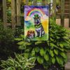 Norwegian Elkhound St Patrick's Day Garden Flag Mailbox Flag Decorative Yard Flag Banner Outside Patio Artwork Yard Flower Beds, Garden Size