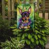 Miniature Pinscher King of Mardi Gras Garden Flag Mailbox Flag Decorative Yard Flag Banner Outside Patio Artwork Yard Flower Beds, Garden Size