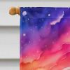 Phlox in Color House Flag Large Porch Sleeve Pole Decorative Outside Yard Banner Artwork Wall Hanging, Polyester, House Size, Multicolor