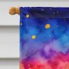 Marigolds in Color House Flag Large Porch Sleeve Pole Decorative Outside Yard Banner Artwork Wall Hanging, Polyester, House Size, Multicolor