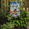 Irish Wolfhound Luau Garden Flag Mailbox Flag Decorative Yard Flag Banner Outside Patio Artwork Yard Flower Beds, Garden Size, Multicolor