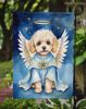 Maltipoo My Angel Garden Flag Mailbox Flag Decorative Yard Flag Banner Outside Patio Artwork Yard Flower Beds, Garden Size, Multicolor