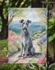 Scottish Deerhound Spring Path Garden Flag Mailbox Flag Decorative Yard Flag Banner Outside Patio Artwork Yard Flower Beds, Garden Size, Multicolor