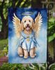 Goldendoodle My Angel Garden Flag Mailbox Flag Decorative Yard Flag Banner Outside Patio Artwork Yard Flower Beds, Garden Size, Multicolor