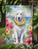 Kuvasz Luau Garden Flag Mailbox Flag Decorative Yard Flag Banner Outside Patio Artwork Yard Flower Beds, Garden Size, Multicolor