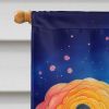 Ranunculus in Color House Flag Large Porch Sleeve Pole Decorative Outside Yard Banner Artwork Wall Hanging, Polyester, House Size, Multicolor