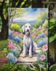 Bedlington Terrier Spring Garden Garden Flag Mailbox Flag Decorative Yard Flag Banner Outside Patio Artwork Yard Flower Beds, Garden Size, Multicolor
