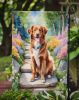 Nova Scotia Duck Tolling Retriever Spring Path Garden Flag Mailbox Flag Decorative Yard Flag Banner Outside Patio Artwork Yard Flower Beds