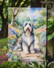 Bearded Collie Spring Garden Garden Flag Mailbox Flag Decorative Yard Flag Banner Outside Patio Artwork Yard Flower Beds, Garden Size, Multicolor
