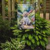 Clumber Spaniel Spring Path Garden Flag Mailbox Flag Decorative Yard Flag Banner Outside Patio Artwork Yard Flower Beds, Garden Size, Multicolor