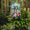 Italian Greyhound Luau Garden Flag Mailbox Flag Decorative Yard Flag Banner Outside Patio Artwork Yard Flower Beds, Garden Size, Multicolor
