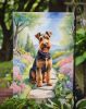 Welsh Terrier Spring Path Garden Flag Mailbox Flag Decorative Yard Flag Banner Outside Patio Artwork Yard Flower Beds, Garden Size, Multicolor