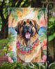 Leonberger Luau Garden Flag Mailbox Flag Decorative Yard Flag Banner Outside Patio Artwork Yard Flower Beds, Garden Size, Multicolor