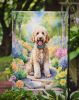 Goldendoodle Spring Path Garden Flag Mailbox Flag Decorative Yard Flag Banner Outside Patio Artwork Yard Flower Beds, Garden Size, Multicolor
