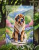 Tibetan Mastiff Spring Path Garden Flag Mailbox Flag Decorative Yard Flag Banner Outside Patio Artwork Yard Flower Beds, Garden Size, Multicolor