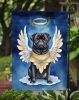 Black Pug My Angel Garden Flag Mailbox Flag Decorative Yard Flag Banner Outside Patio Artwork Yard Flower Beds, Garden Size, Multicolor