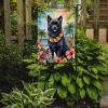 Schipperke Luau Garden Flag Mailbox Flag Decorative Yard Flag Banner Outside Patio Artwork Yard Flower Beds, Garden Size, Multicolor