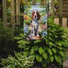 Welsh Springer Spaniel Spring Path Garden Flag Mailbox Flag Decorative Yard Flag Banner Outside Patio Artwork Yard Flower Beds, Garden Size