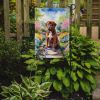 Dogue de Bordeaux Spring Path Garden Flag Mailbox Flag Decorative Yard Flag Banner Outside Patio Artwork Yard Flower Beds, Garden Size, Multicolor
