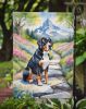 Greater Swiss Mountain Dog Spring Path Garden Flag Mailbox Flag Decorative Yard Flag Banner Outside Patio Artwork Yard Flower Beds, Garden Size