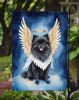 Black Pomeranian My Angel Garden Flag Mailbox Flag Decorative Yard Flag Banner Outside Patio Artwork Yard Flower Beds, Garden Size, Multicolor