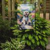 Lhasa Apso Spring Path Garden Flag Mailbox Flag Decorative Yard Flag Banner Outside Patio Artwork Yard Flower Beds, Garden Size, Multicolor