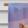 Australian Terrier Two Hearts House Flag Large Porch Sleeve Pole Decorative Outside Yard Banner Artwork Wall Hanging, Polyester, House Size