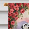 Dalmatian Two Hearts House Flag Large Porch Sleeve Pole Decorative Outside Yard Banner Artwork Wall Hanging, Polyester, House Size, Multicolor