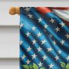 All American English Springer Spaniel House Flag Large Porch Sleeve Pole Decorative Outside Yard Banner Artwork Wall Hanging, Polyester, House Size