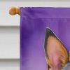 Australian Cattle Dog King of Mardi Gras House Flag Large Porch Sleeve Pole Decorative Outside Yard Banner Artwork Wall Hanging, Polyester, House Size