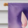 English Bull Terrier King of Mardi Gras House Flag Large Porch Sleeve Pole Decorative Outside Yard Banner Artwork Wall Hanging, Polyester, House Size
