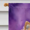 Pomeranian King of Mardi Gras House Flag Large Porch Sleeve Pole Decorative Outside Yard Banner Artwork Wall Hanging, Polyester, House Size