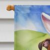 Boxer Easter Egg Hunt House Flag Large Porch Sleeve Pole Decorative Outside Yard Banner Artwork Wall Hanging, Polyester, House Size, Multicolor