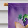 Chihuahua King of Mardi Gras House Flag Large Porch Sleeve Pole Decorative Outside Yard Banner Artwork Wall Hanging, Polyester, House Size, Multicolor