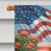 All American Rhodesian Ridgeback House Flag Large Porch Sleeve Pole Decorative Outside Yard Banner Artwork Wall Hanging, Polyester, House Size