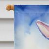 Bloodhound Easter Egg Hunt House Flag Large Porch Sleeve Pole Decorative Outside Yard Banner Artwork Wall Hanging, Polyester, House Size, Multicolor