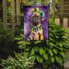 Mastiff King of Mardi Gras Garden Flag Mailbox Flag Decorative Yard Flag Banner Outside Patio Artwork Yard Flower Beds, Garden Size, Multicolor