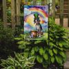 Bluetick Coonhound St Patrick's Day Garden Flag Mailbox Flag Decorative Yard Flag Banner Outside Patio Artwork Yard Flower Beds, Garden Size