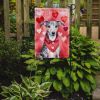 Whippet My Valentine Garden Flag Mailbox Flag Decorative Yard Flag Banner Outside Patio Artwork Yard Flower Beds, Garden Size, Multicolor
