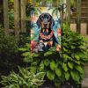 Black and Tan Coonhound Luau Garden Flag Mailbox Flag Decorative Yard Flag Banner Outside Patio Artwork Yard Flower Beds, Garden Size, Multicolor