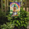 Golden Retriever St Patrick's Day Garden Flag Mailbox Flag Decorative Yard Flag Banner Outside Patio Artwork Yard Flower Beds, Garden Size, Multicolor