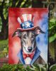 Greyhound Patriotic American Garden Flag Mailbox Flag Decorative Yard Flag Banner Outside Patio Artwork Yard Flower Beds, Garden Size, Multicolor