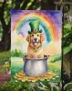 Golden Retriever St Patrick's Day Garden Flag Mailbox Flag Decorative Yard Flag Banner Outside Patio Artwork Yard Flower Beds, Garden Size, Multicolor