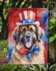 Leonberger Patriotic American Garden Flag Mailbox Flag Decorative Yard Flag Banner Outside Patio Artwork Yard Flower Beds, Garden Size, Multicolor