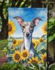 Italian Greyhound in Sunflowers Garden Flag Mailbox Flag Decorative Yard Flag Banner Outside Patio Artwork Yard Flower Beds, Garden Size, Multicolor