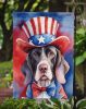 Pointer Patriotic American Garden Flag Mailbox Flag Decorative Yard Flag Banner Outside Patio Artwork Yard Flower Beds, Garden Size, Multicolor