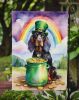 Gordon Setter St Patrick's Day Garden Flag Mailbox Flag Decorative Yard Flag Banner Outside Patio Artwork Yard Flower Beds, Garden Size, Multicolor
