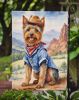 Australian Terrier Cowboy Welcome Garden Flag Mailbox Flag Decorative Yard Flag Banner Outside Patio Artwork Yard Flower Beds, Garden Size, Multicolor
