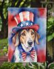 American Foxhound Patriotic American Garden Flag Mailbox Flag Decorative Yard Flag Banner Outside Patio Artwork Yard Flower Beds, Garden Size