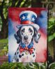Dalmatian Patriotic American Garden Flag Mailbox Flag Decorative Yard Flag Banner Outside Patio Artwork Yard Flower Beds, Garden Size, Multicolor